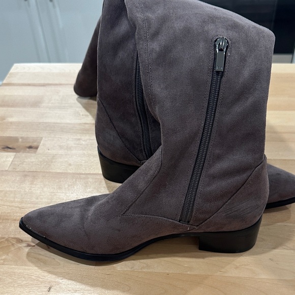 Marc Fisher Yakira Faux Suede Over-the-Knee Boots Size 7.5M Brownish Gray - Picture 8 of 15